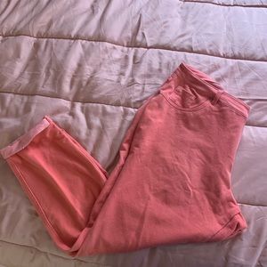 Peach stretch pants